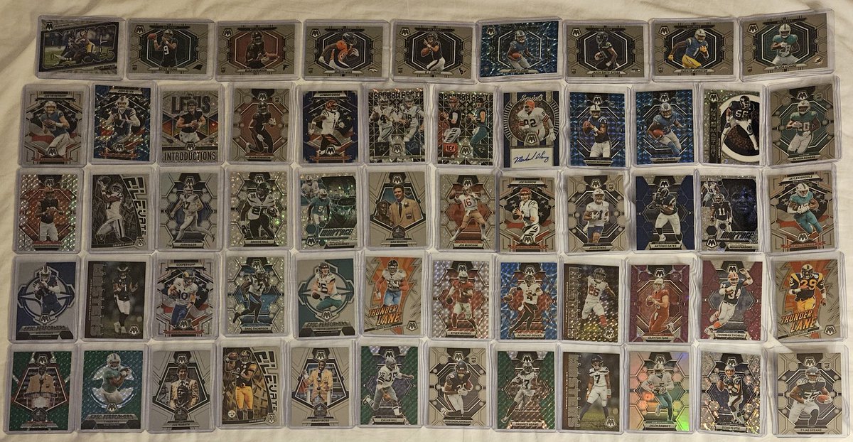 3bangerbreaks's tweet photo. Some of the hits from the 2023 #Panini #Mosaic #Football #No #Huddle #Hobby #Box + #Bonus #Mega &amp; #Blaster

#TBBCrew #TBBDraft #NFL #TBBCrewElite #NFLPlayoffs2024 #SuperBowl #MichaelDeanPerry #Scripts #Autograph #CJStroud #AnthonyRichardson #WillLevis #BijanRobinson #JahmyrGibbs https://t.co/DI0ZzFgWyw