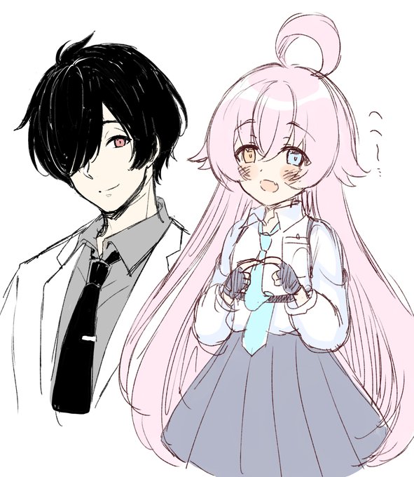 そういえばこっちには載せてなかった気がするので。弊シャのホシノとホシノ先生です。先生ちゃんと服着てたんだけど初っ端から水着な上すぐ脱ぐという悲しい過去になってしまいました。これから描くときはこっちの服で描くと思う… 