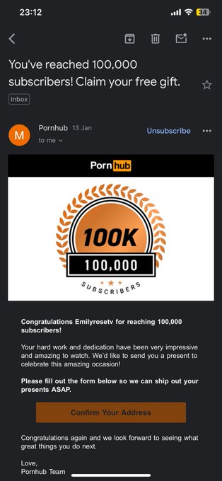 100k subscribers in @Pornhub 🥳🥳🥳 time to celebrate 🎂  Thanks everyone for all of the love 😘 https://t<a class="tags" href="/tag/pornhub">@pornhub</a><a href="/tag/gazabombing"class="tags"><span>#gazabombing</span></a><a href="/tag/ausvsned"class="tags"><span>#ausvsned</span></a><a href="/tag/%D8%A7%D8%B3%D8%B1%D8%A7%D9%8A%D9%8A%D9%84_%D8%AA%D9%82%D8%B5%D9%81_%D9%85%D9%88%D9%82%D8%B9_%D9%85%D8%B5%D8%B1"class="tags"><span>#اسراييل_تقصف_موقع_مصر</span></a>