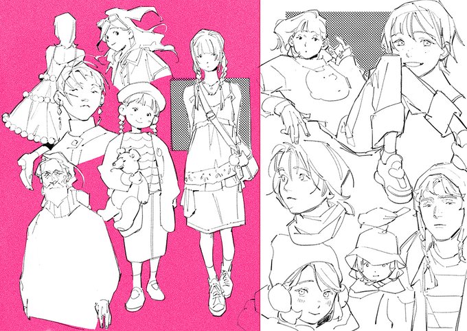 some sketch pages from last yr