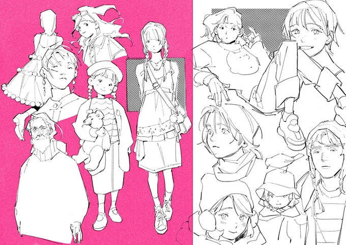 some sketch pages from last yr