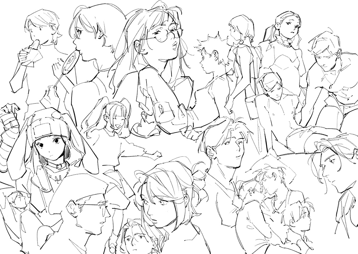 some sketch pages from last yr