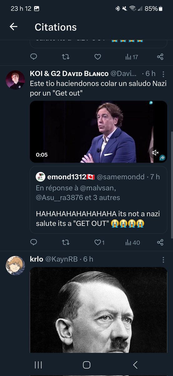 samemondd's tweet photo. @L1MITLSS je me fais traiter de nazi pcq j'explique un truc, j'ose pas me demander si ils se foutent de ma gueule ou si ils y croient vrm https://t.co/AXRE6OTkDL