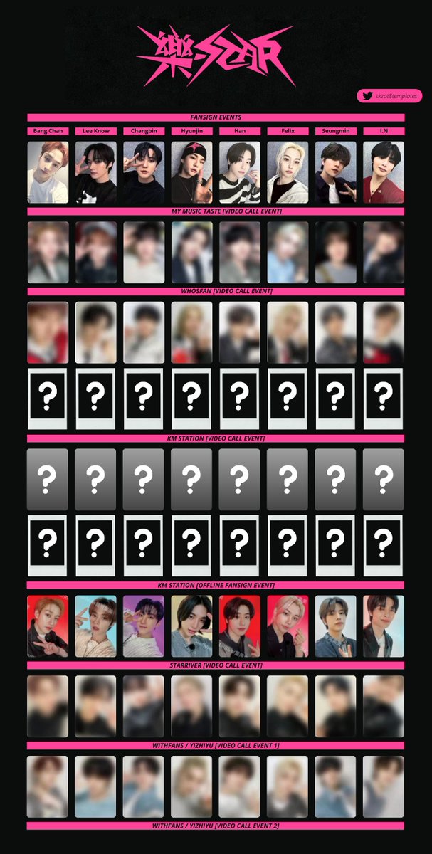 Stray Kids Template ✨ ROCK STAR (樂-STAR) Template ➕ Starriver