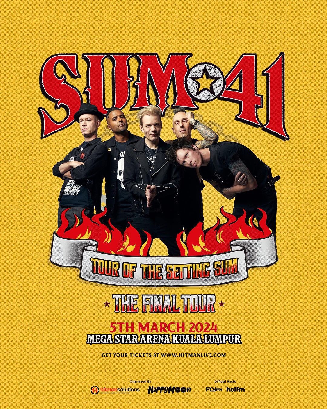 Sum 41: Tour of the Setting Sum (The Final Tour) Kuala Lumpur (Tickets)