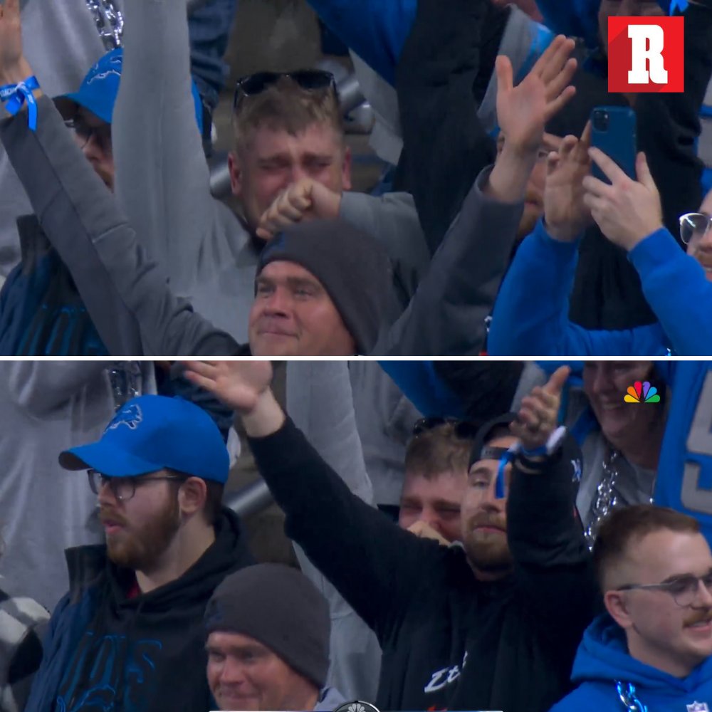 record_mexico's tweet photo. LA MAGIA DE LA NFL 🥹 

Varios aficionados de los Detroit Lions rompieron en llanto luego de consumar el primer triunfo de su equipo en postemporada desde 1991.  🔝

¡Día histórico en Detroit! 🔥 https://t.co/k3c4mSlNuK