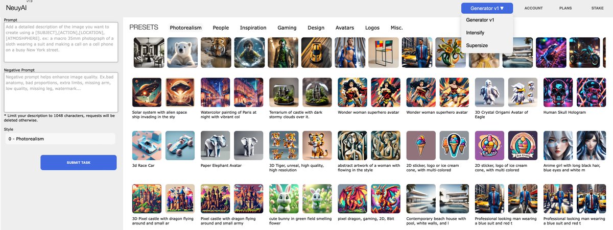 NeuyAi's tweet image. #NeuyAI v1.9 is now open for playing. #NeuyAI Generator, #Intensify and #Supersize

#GenerativeAI #generativeart #AIart #AIcommunity