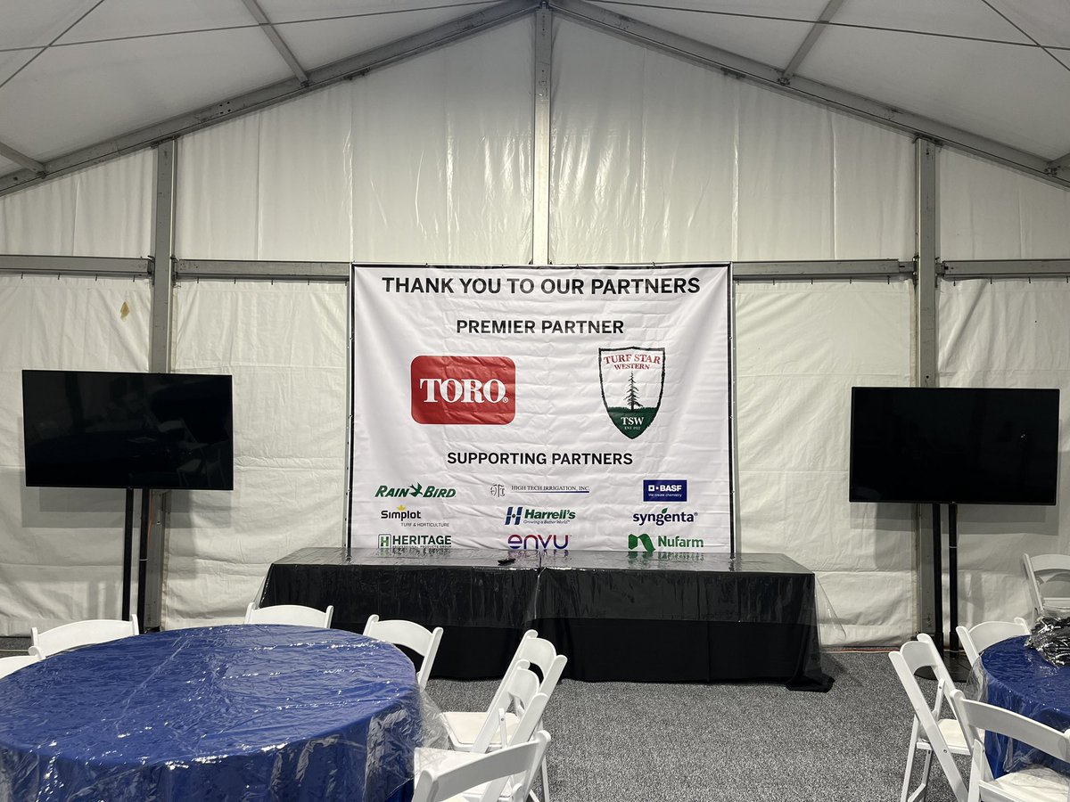 Orientation day for @theamexgolf agronomy volunteers. Big thanks to our sponsors; @ToroGolf @TurfStarWestern @RainBirdCorp @HarrellsLLC @BASF @SimplotCompany @SyngentaGolf @EnvuGolfUS @NufarmUSTurf and Heritage Professional Products.