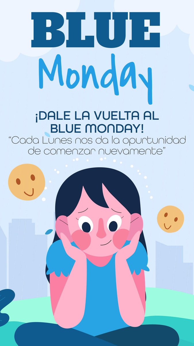 enigmoes's tweet photo. 🔹Aunque sea el dia mas triste del año, comenzamos la semana con el animo bien alto!🔹#BlueMonday #Lunes #Monday #blue https://t.co/ZUUUATLQs3
