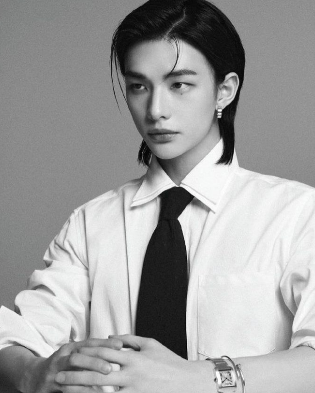 AboutMusicYT's tweet photo. Hyunjin of Stray Kids was the most searched 4th generation male kpop idol of 2023 on Google. https://t.co/I989XJa1R6