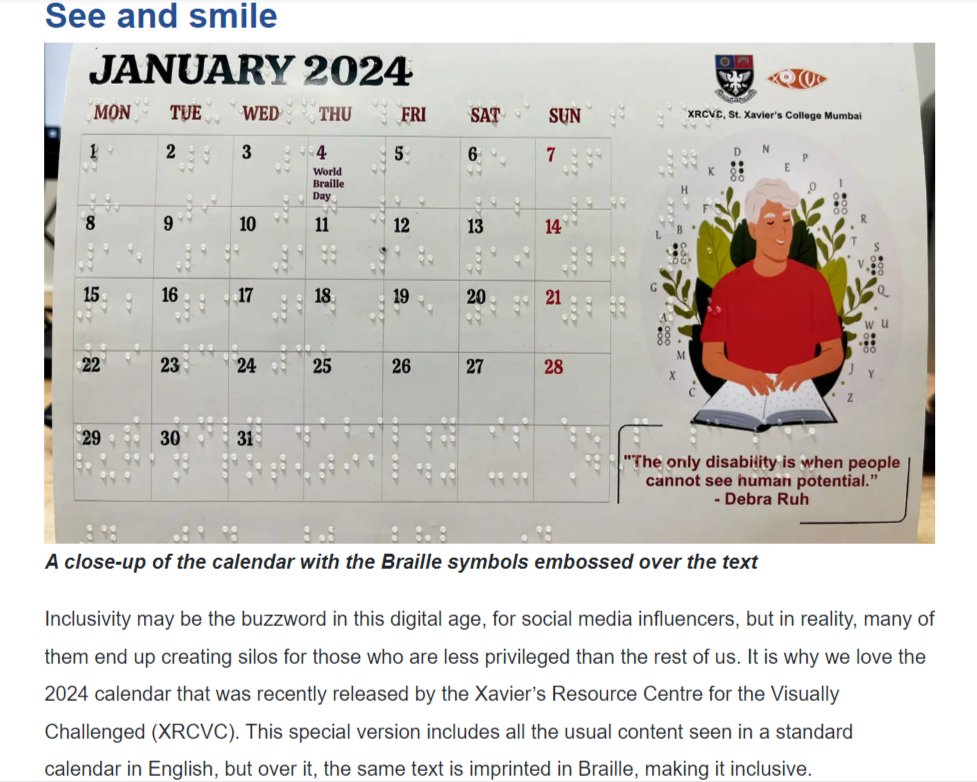 XRCVC's tweet image. Did you catch XRCVC in the news today? Thank you, @mid_day for featuring our #InclusiveCalendar!  #XRCVCInTheNews