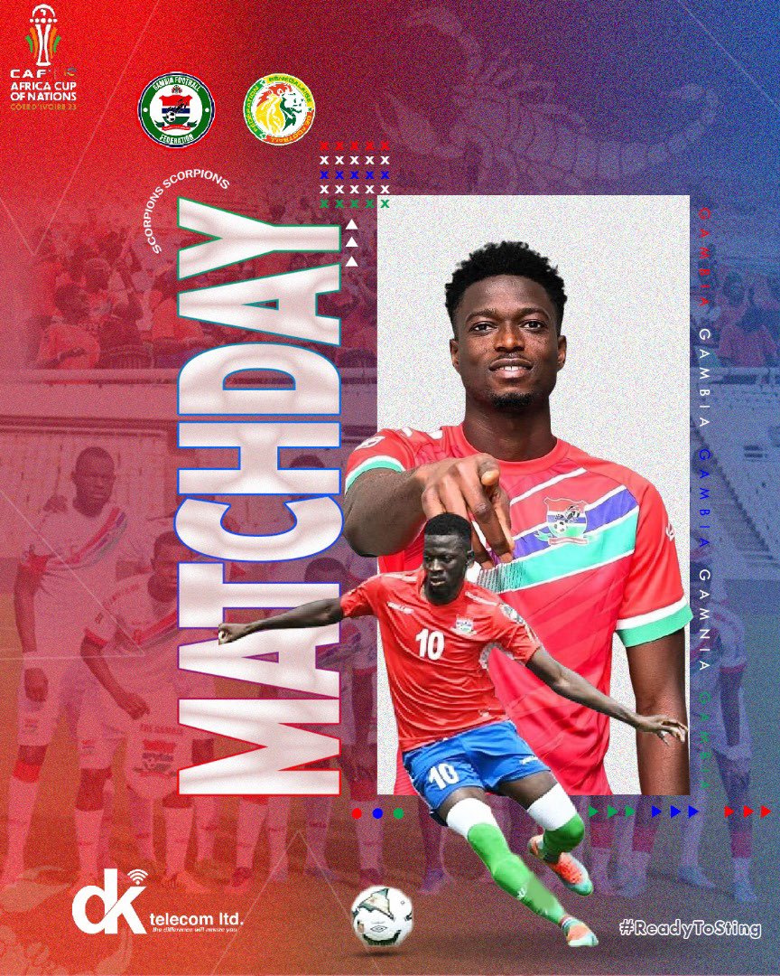 DKtelecomLtd's tweet photo. It’s Gameday scorpions 🦂 🇬🇲
We’re all behind the National team as they kickoff their #AFCON2023 campaign today!!

Best of luck boys 🇬🇲🇬🇲🇬🇲
#TeamGambia https://t.co/zdRmHeOh3C