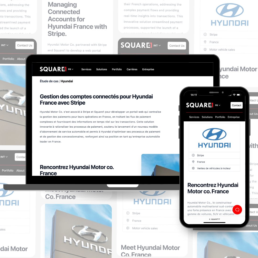 square1_fr's tweet photo. Améliorez les paiements avec Square1 &amp; Stripe Connect ! Notre portail pour Hyundai France optimise les processus. Détails sur https://t.co/PjpH30ruF1 https://t.co/RAZhxVfLFj