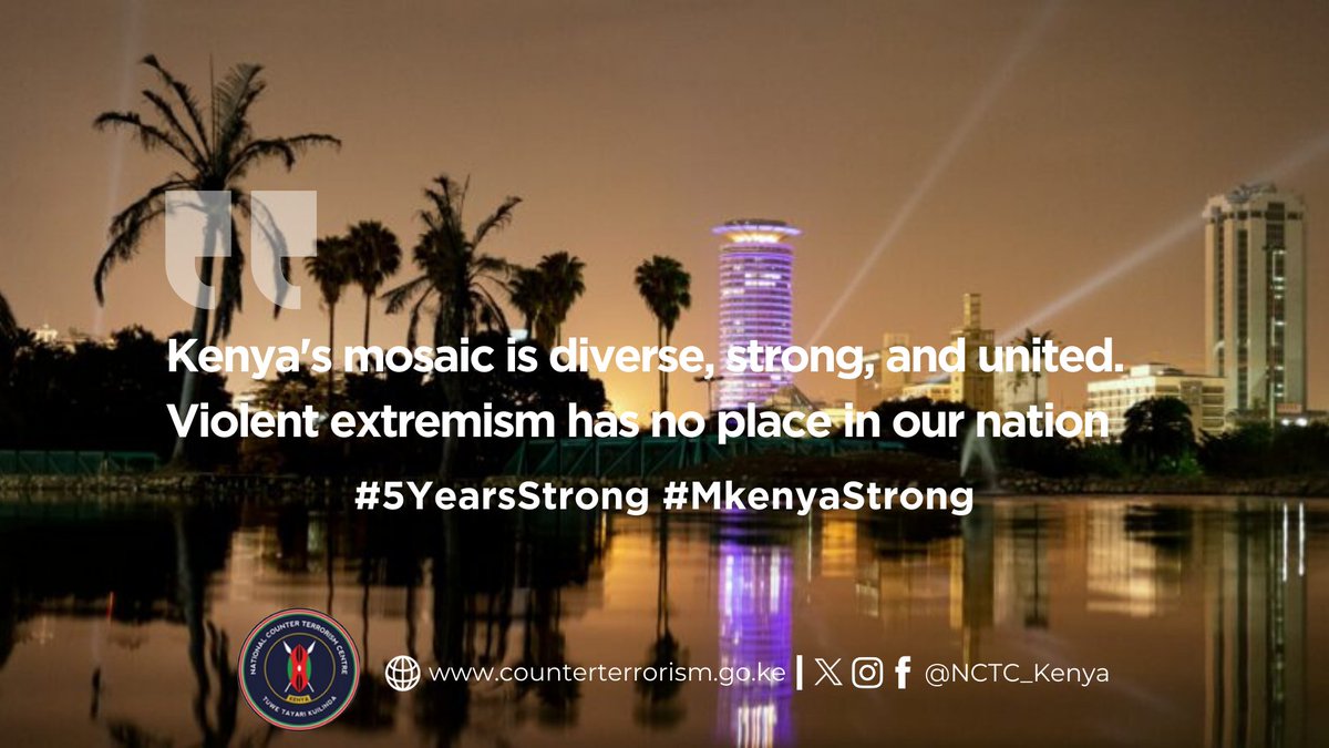 @CTP_Kenya @NCTC_Kenya @NCRCKenya @CSMechanism @modi_juma #5YearsStrong #SecureKe