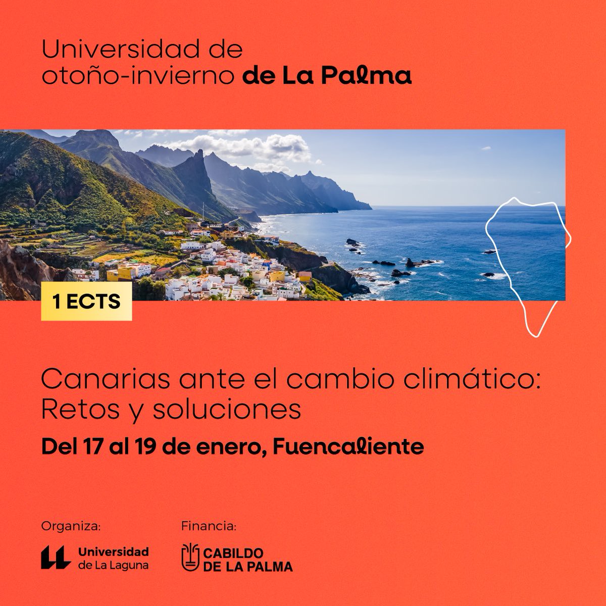 ¿Quieres aprender sobre cambio climático en Canarias? Te esperamos en Fuencaliente en la Universidad de Otoño-Invierno de La Palma. ¡Aprovecha las últimas plazas disponibles! 🔸Info y matrícula: ull.es/portal/agenda/…