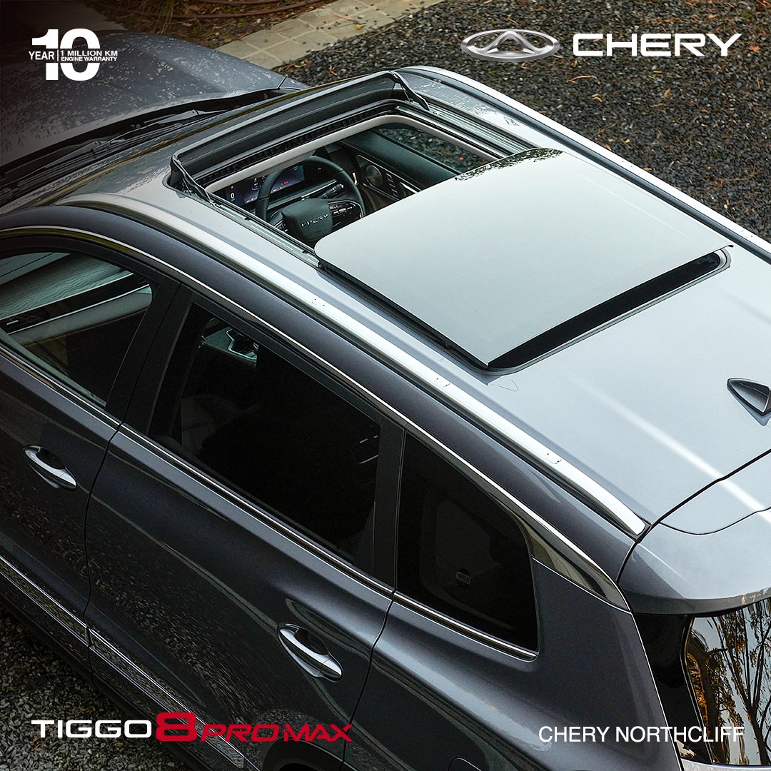 CheryNorthcliff's tweet photo. "Hello Chery, Please Open Sunroof."
That simple 😎
📍Cresta Corner, Corner Beyers Naude Drive and Pendoring Rd, Northcliff
#Chery #CherySA #Tiggo #FunToDrive #AllTheWayWithYou #Northcliff #Tiggo4Pro #Tiggo7Pro #Tiggo8Pro #BlackBadge #voicecommand https://t.co/kpkwNAyL3t