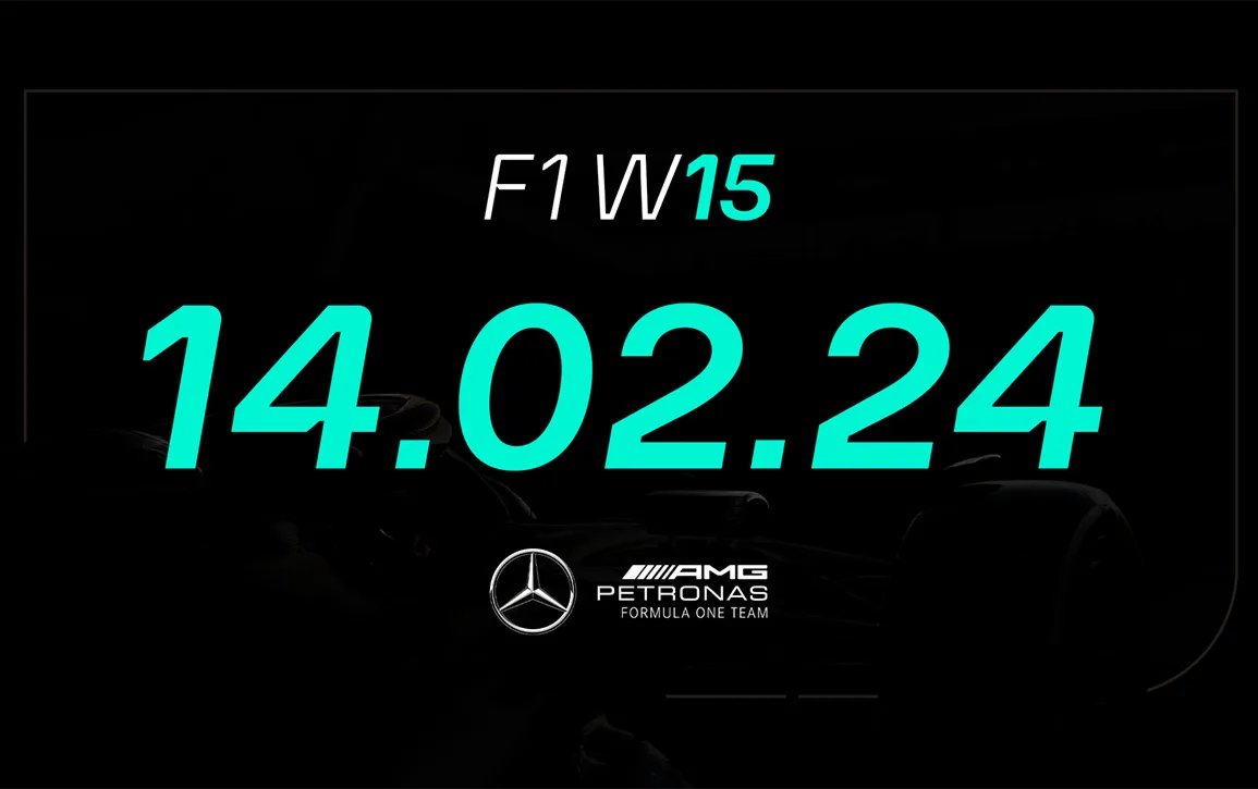 TearOffFR's tweet photo. 🚨 OFFICIEL !

Mercedes dévoilera sa nouvelle F1 W15 le 14 février prochain ! 🗓️

#F1