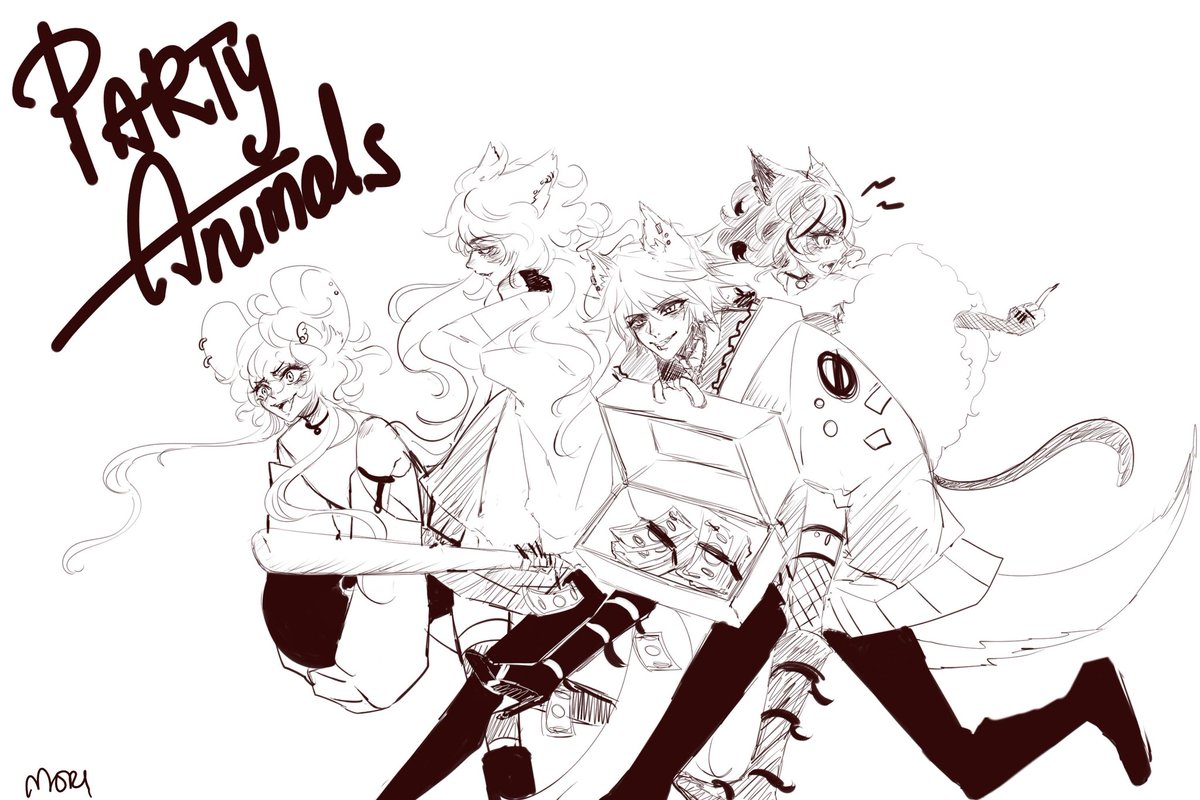 Caramellemon1's tweet photo. We're actually animals when we're playing this 😂 we smack our opponents and suplex each other. Good times 👍
#PartyAnimals #morillust #partyanimalsgame https://t.co/Tsz5xJOKLh