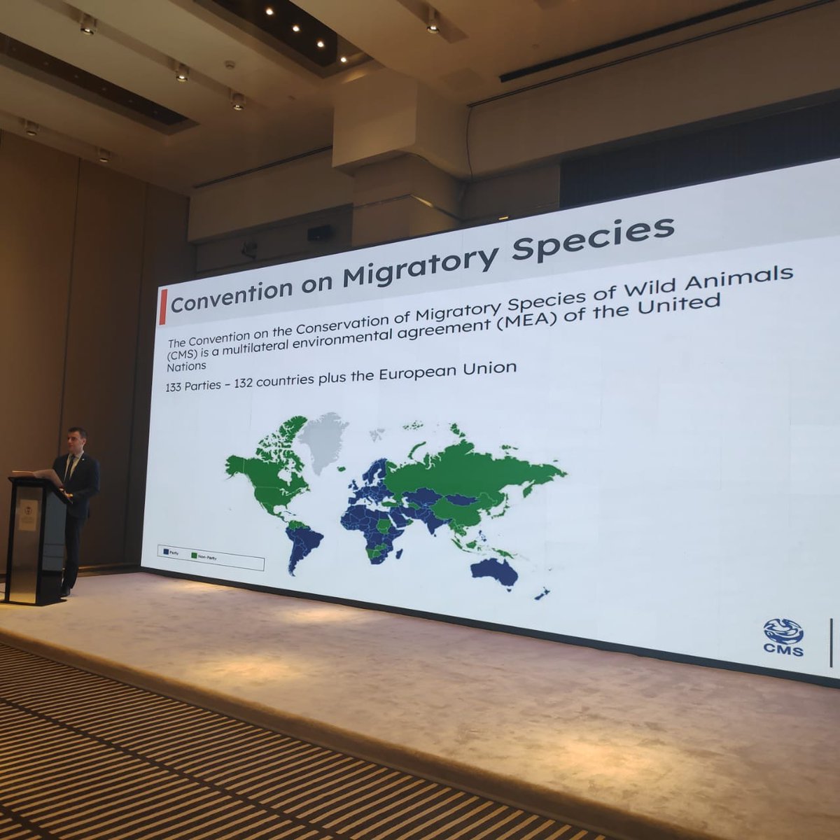 🔔Happening Now

Meeting of the Working Group on the South West Asia Illegal Hunting, Taking and Trade of Migratory Birds

📅15-16 January 2024 in Riyadh, Saudi Arabia

cms.int/en/meeting/mee…
