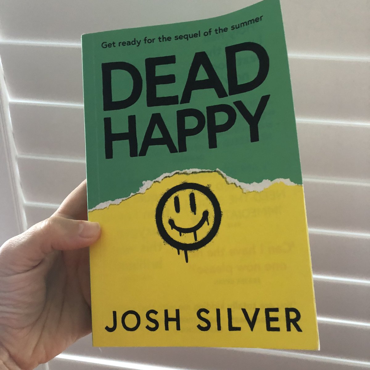 Whoa! DeadHappy the sequel to HappyHead is so tense I had to put it down occasionally to breathe normally. It’s brutal &amp; horrifying with a raw, beautiful love story at its core. Incredible writing from Josh Silver