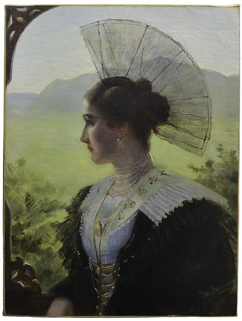 Ida Baumann (1864–1932) Swiss born, UK based portraitist, exhibited at RA but little other info about her life or career, works @GirtonCollege @TorreAbbey