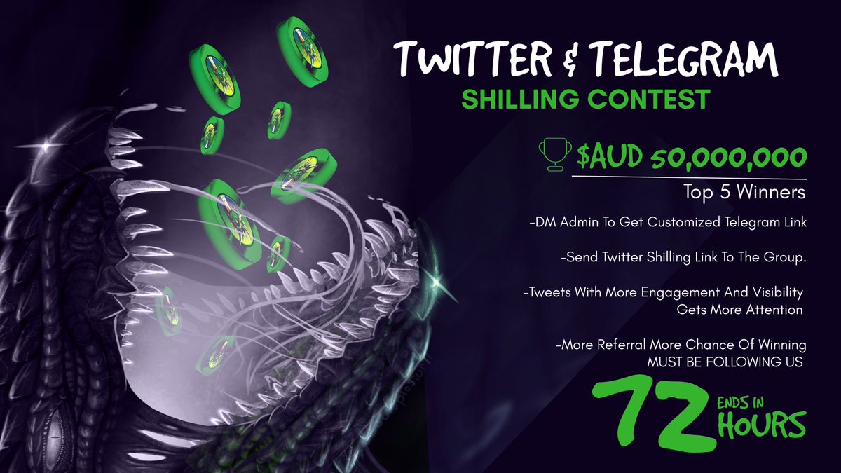 dragonisaurora's tweet photo. 🚀🔥 Calling all meme maestros! It's time to unleash your creativity in the #DragonisAurora Shilling Contest! 🐉✨ Craft the wittiest, most eye-catching captions for our meme token and let the shilling begin! Fame, glory, and some crypto magic await the most legendary shillers. https://t.co/YbtWuNKYoS