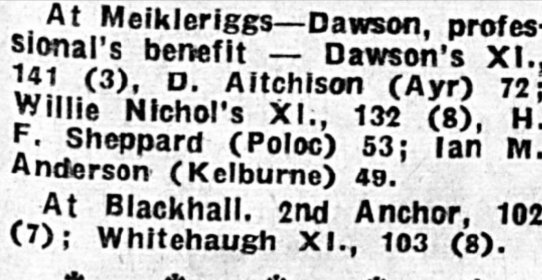 ScottyCricket's tweet photo. #Season1952 #JerryDawson #Pro at @FerguslieCC and returned after spell at @poloccricket I’m thinking @weirbuddie #Season1963 ? @ChippyB1964 might know @Gala_Cricket man #WillieNichol a @AllAboutKCC and @CricketScotland legend to enhance crowd @StewartGilmour1 @iainkennedy187 https://t.co/STszyY1W1l