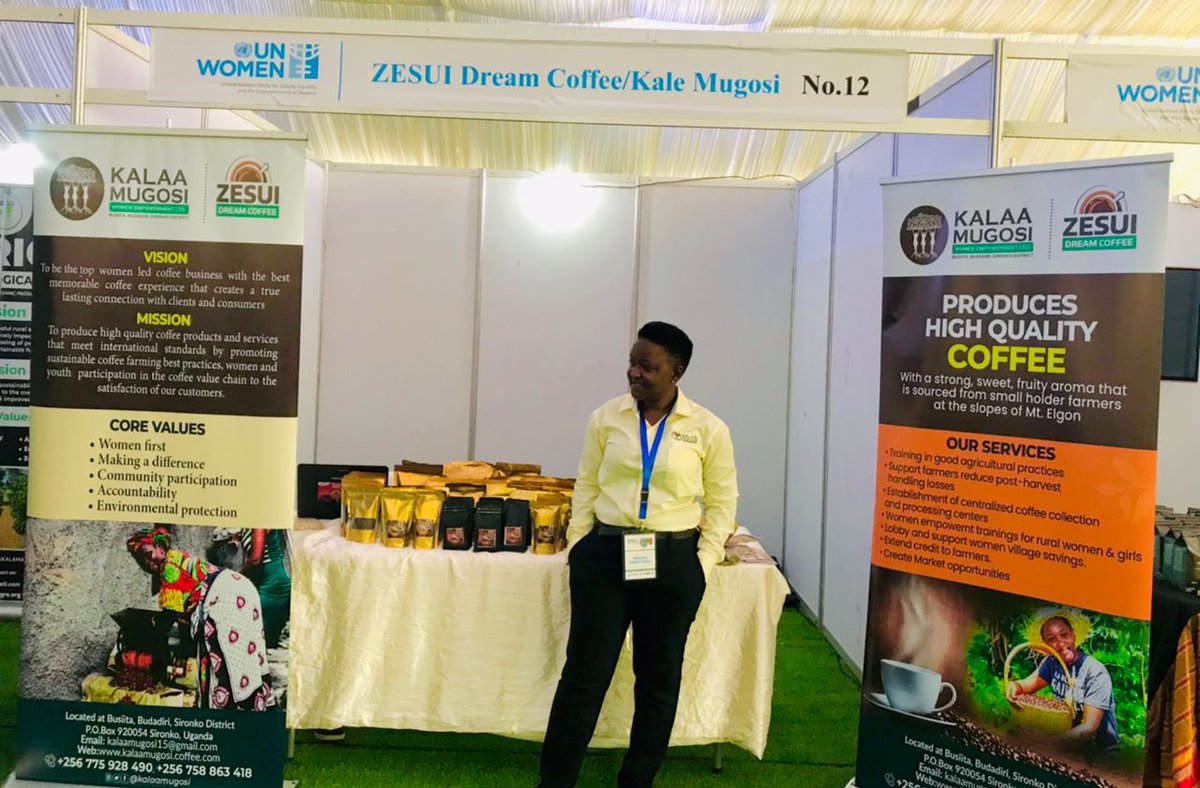 KalaaMugosi's tweet photo. Sandra CEO kalaa mugosi is among exhibitors of Women Agribusiness  that is currently on-going at the sidelines of the #NAMSumitUg2024 at the Serena Golf Resort, Kigo.                                                Great seeing ladies from bugisu region making strides in business. https://t.co/4ZEvRv5kDW