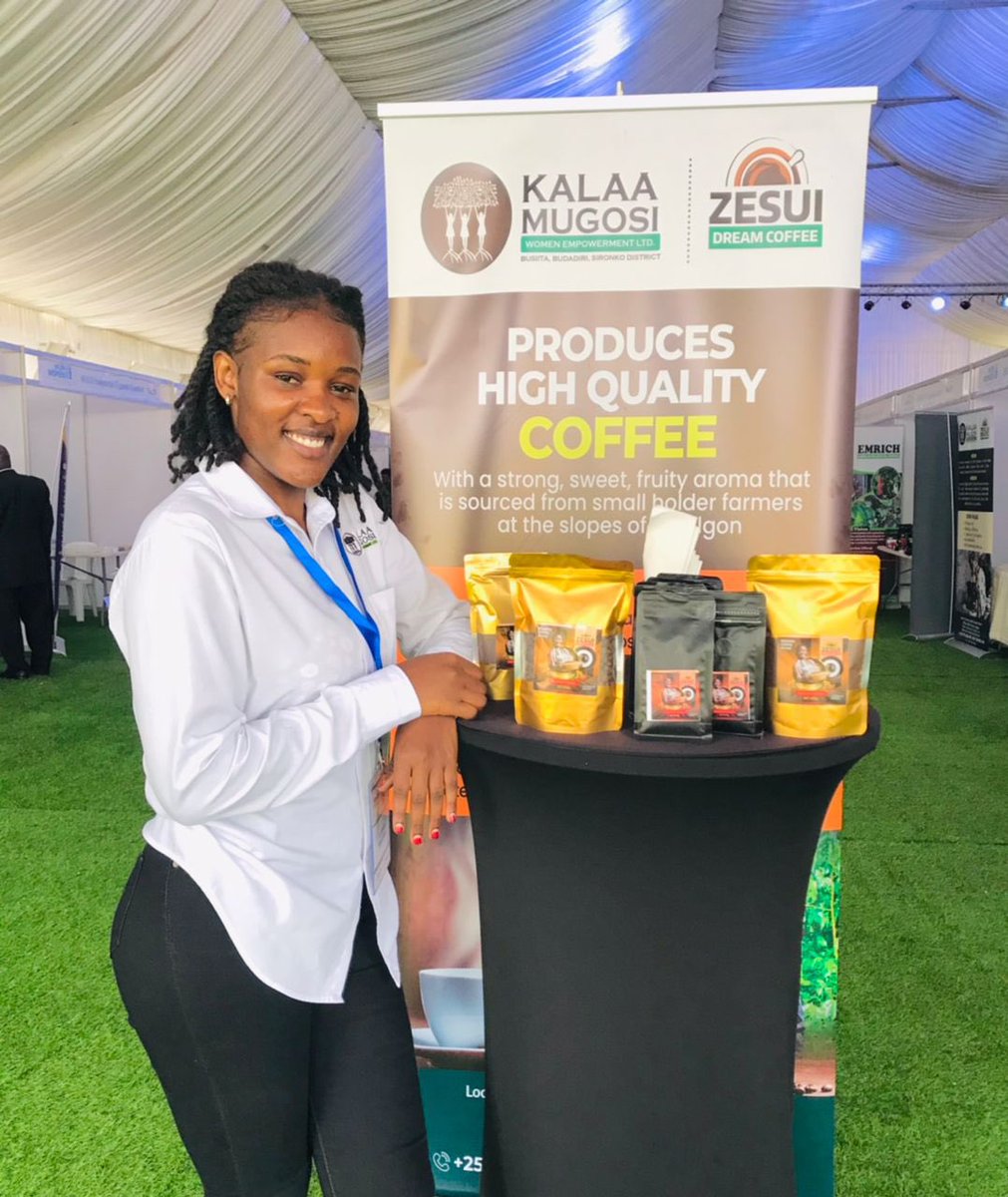 KalaaMugosi's tweet photo. Sandra CEO kalaa mugosi is among exhibitors of Women Agribusiness  that is currently on-going at the sidelines of the #NAMSumitUg2024 at the Serena Golf Resort, Kigo.                                                Great seeing ladies from bugisu region making strides in business. https://t.co/4ZEvRv5kDW