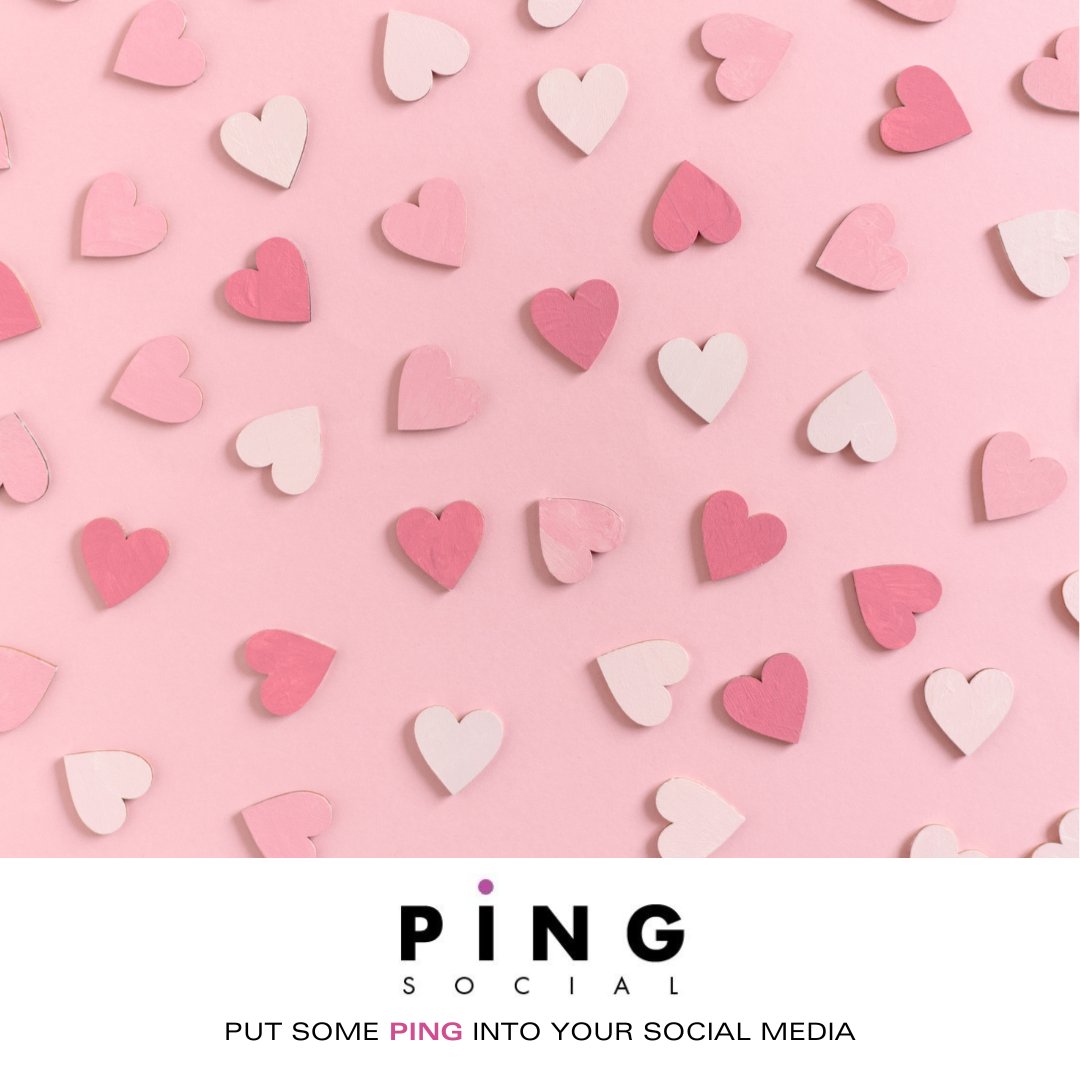 Give your social media some LOVE 💗 

Get in touch and see how we can help you fall back in love with your social media platforms 👉 E: Hello@pingsocial.co.uk

#putsomepinginyoursocialmedia #pingsocial #socialmediamanagement