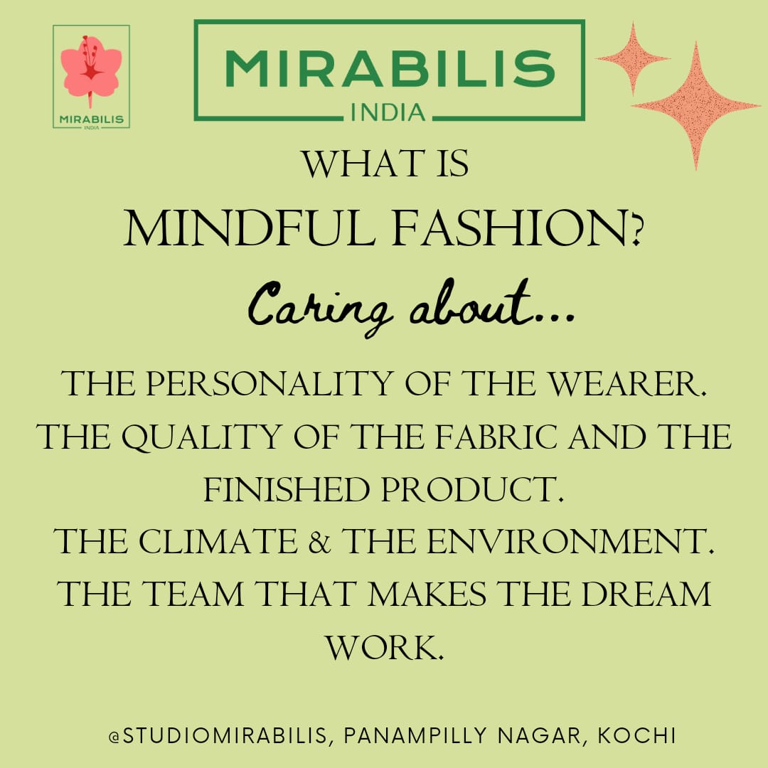 Mirabilis India is a Kochi-based clothing store that designs and manufactures limited edition women’s wear.
Kurtas
Kurtis
Tunics
Kaftans
Dresses
Pants
Co-ords
We also display and sell a select range of products from other responsible vendors. 
 #womenentrepreneursnetwork