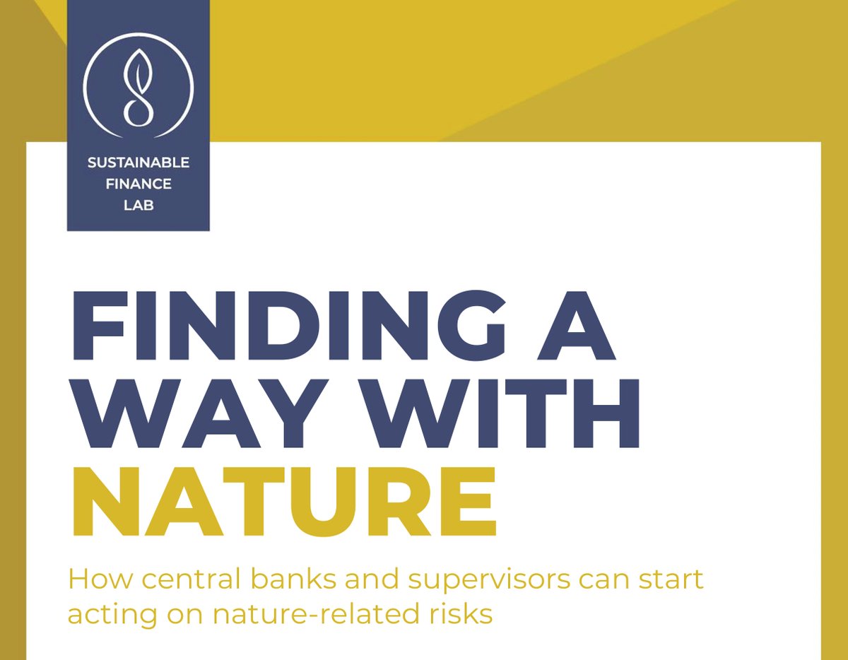 NEW REPORT: <a href="/WWF/">WWF</a> and Sustainable Finance Lab set out what central #banks &amp; financial supervisors can do over the next 5 years to turn the tide on #nature🦎loss.

wwf.panda.org/?10516966/Natu…

<a href="/WWFNederland/">Wereld Natuur Fonds</a> @SFL_nl <a href="/NGFS_/">Network for Greening the Financial System</a> <a href="/NatureDeal/">Nature Positive</a>

#NaturePositive #GreenFinance #NetZeroFinance #GFRI