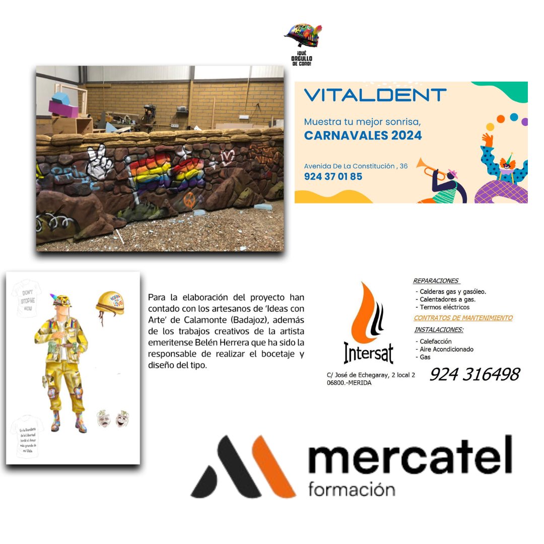 ElCorodeMerida's tweet image. 🌈 ¡Qué orgullo de coro! 

Este año hemos contado con @ideascnarte para la creación del atrezzo y @belen__hermon en el diseño del tipo y la creación de nuestros cascos 🪖 

¡Seguimos!