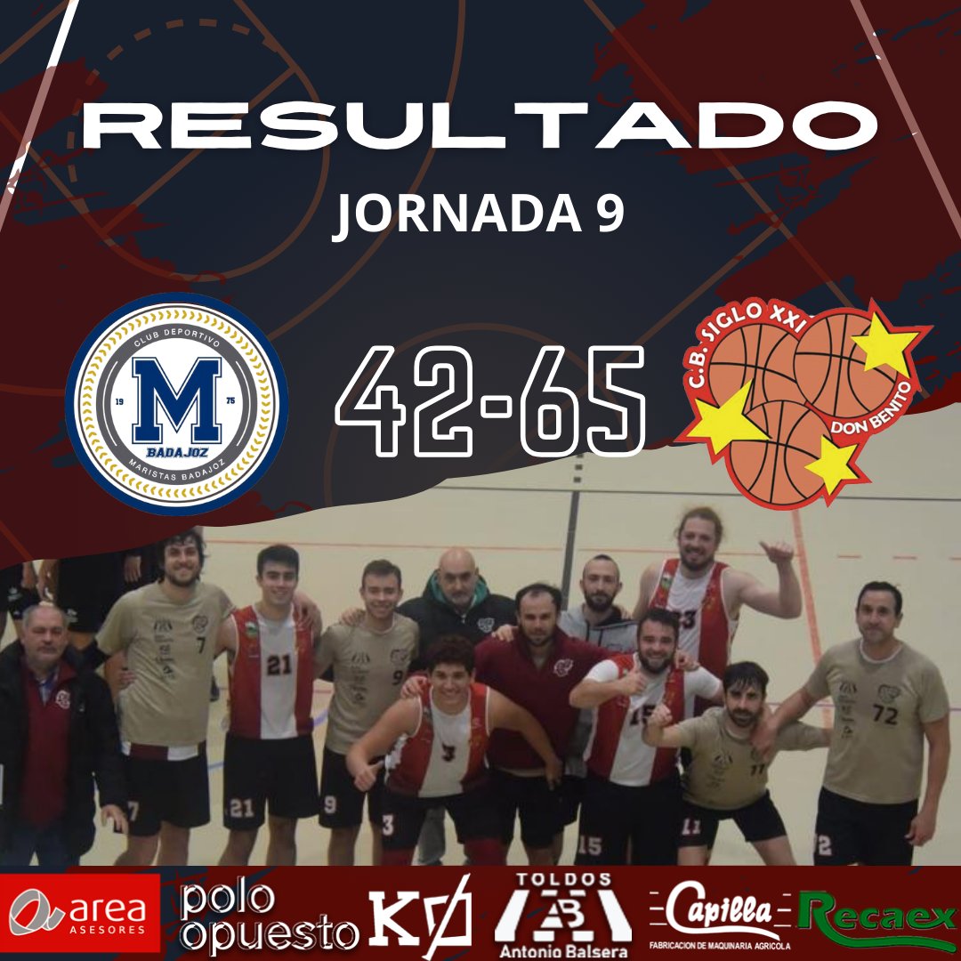 CBSigloXXI's tweet photo. 1ª DIVISIÓN NACIONAL MASCULINA     

CBA MARISTAS  42-65 CB SIGLO XXI      

¡ENTRAMOS EN COPA! Cuarta victoria consecutiva de los calabazones que escalan hasta la tercera posición de la tabla y logran el acceso a Copa de Extremadura.

🏀🏀 https://t.co/UTz4haVUeX