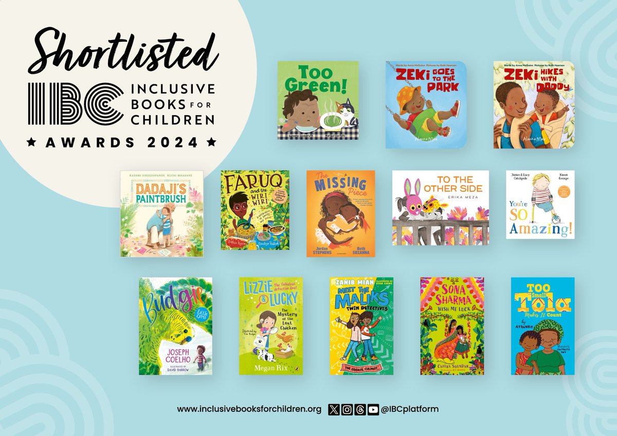 📣 The wait is over… we are thrilled to announce the shortlists for the inaugural #IBCawards2024. Huge congratulations to the talented authors & illustrators of these brilliant inclusive titles! Full details on each shortlist category coming up… #ChildrensPublishing