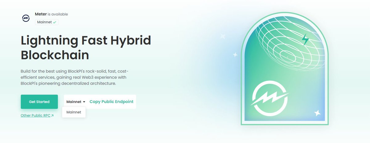 Build for the best using BlockPI's rock-solid, fast, cost-efficient services, gaining real Web3 experience with BlockPI's pioneering decentralized architecture.
blockpi.io/meter
#Meter