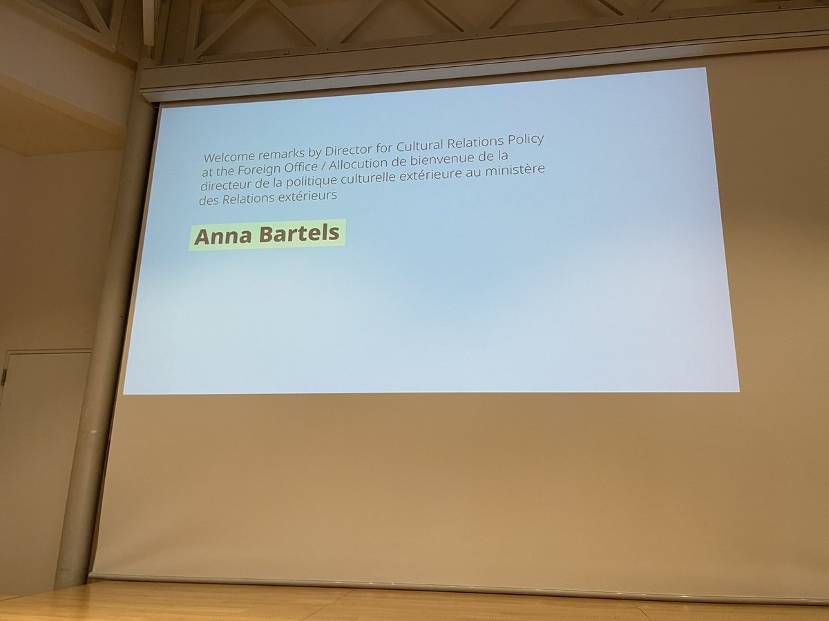 Anna Bartels, director for Cultural Relations Policy at the Foreign Office calls this dialogue as a Milestones to restitution.

She highlights the foreign office support in this process of many levels: bilaterally and the major  driver of dialogue on colonialism that is gaining