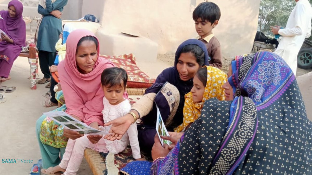 sama_verte's tweet photo. Appreciating the communities as an integral source of indigenous knowledge for local biodiversity resources, @sama_verte, and @pilio_group teams visited a village in south Punjab, Pakistan as part of their @BCICotton's Biodiversity Knowledge Partner program. #biodiversity https://t.co/0Ib207Ewex