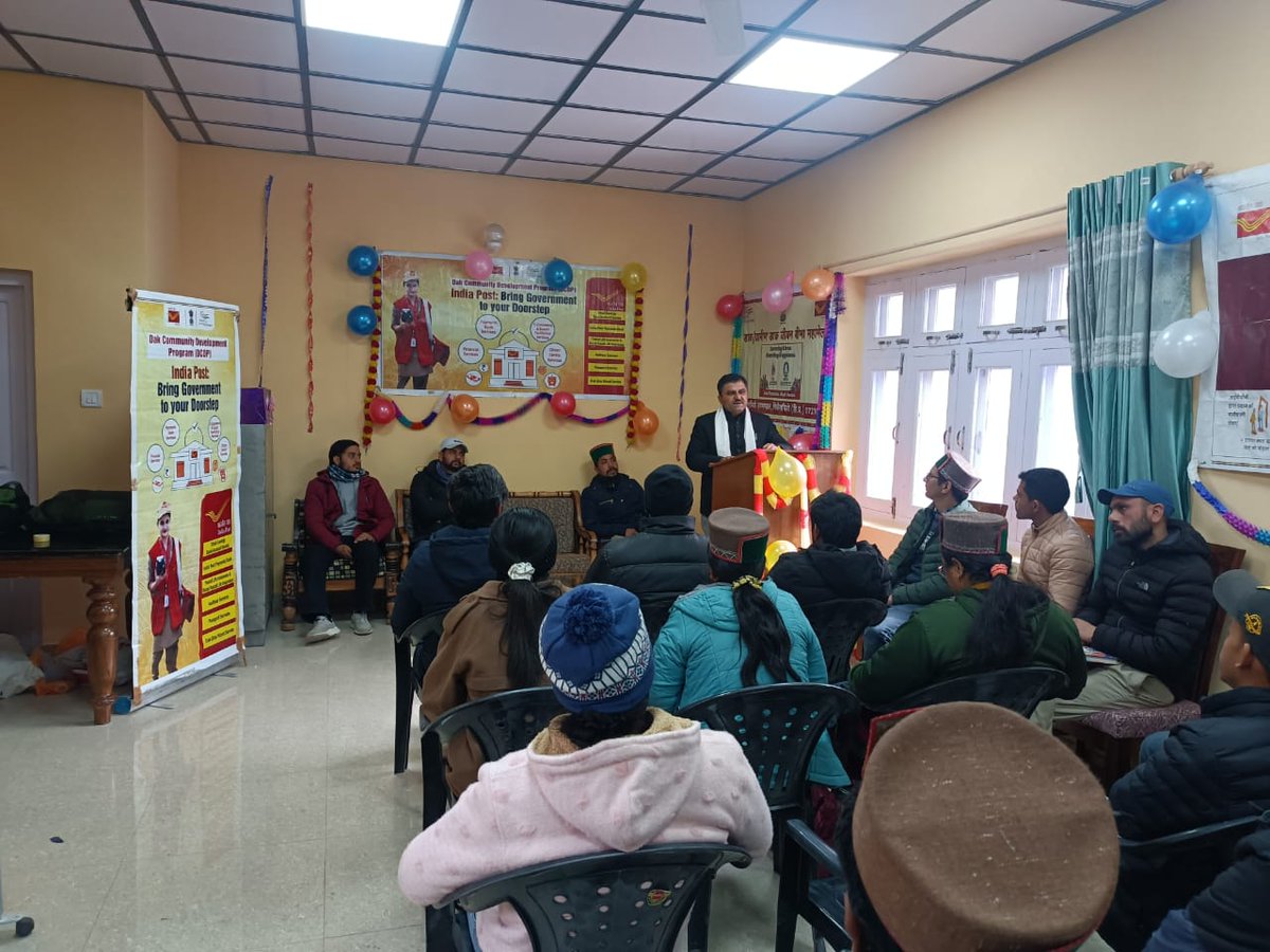 hppostalcircle's tweet image. DCDP(Dak Community Development Program) event held at GP Speelo, District  Kinnaur  under Rampur Bushahr Division on 13.01.2024.
#apkadostindiapost 
#dcdp
@IndiaPostOffice 
@devusinh 
@AshwiniVaishnaw