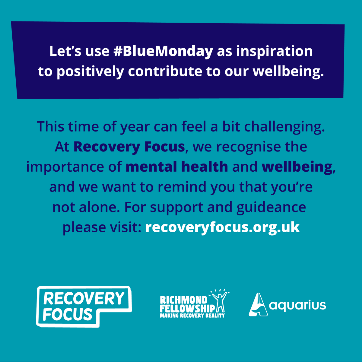 This time of year can feel a bit challenging. At Recovery Focus, we recognise the importance of #mentalhealth and #wellbeing, and we want to remind you that you're not alone if you’re facing the winter blues 💙(1/2)