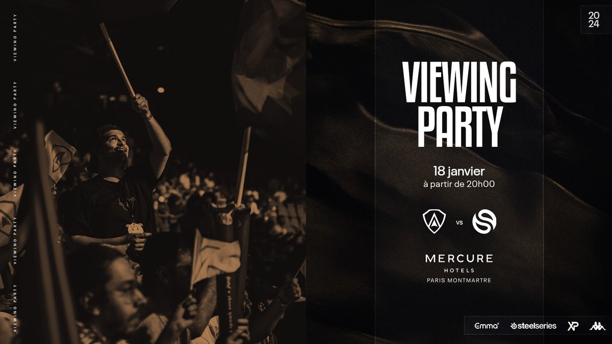 Team_Aegis_'s tweet photo. ⚪️ VIEWING PARTY 🟡

Avec le retour de la LFL, on vous invite à une viewing party jeudi soir, au Mercure Paris Montmartre !

C'est gratuit, faut juste prendre votre place grâce au lien ci-dessous et BIEN EVIDEMMENT, les fans Solary sont les bienvenus !

➡️ https://t.co/lONS1PrYd8 https://t.co/xvX2oLLJTk