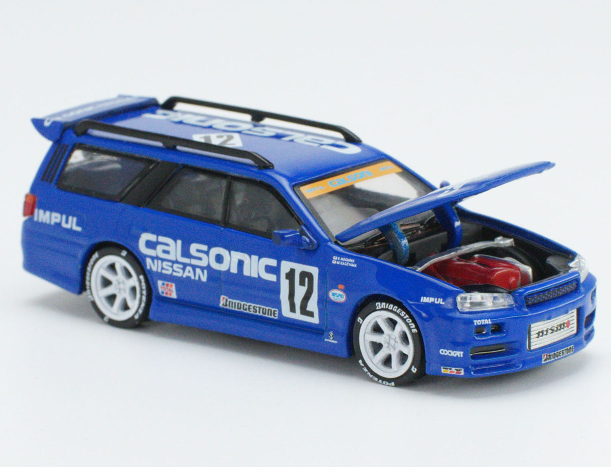 ミニカー予約】POP RACE 1/64 NISSAN STAGEA CALSONIC LIVERY 予約開始