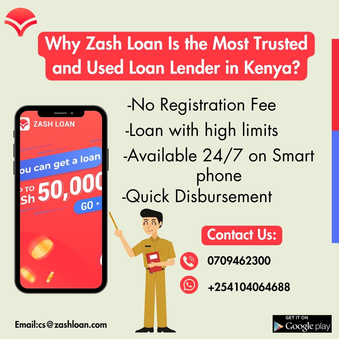 zashloankenya's tweet photo. Why Zash Loan Is the Most Trusted and Used Loan Lender in Kenya?
#CCTV  #EPRA  #AgnesNgetich #DiseaseX #SouthB #G77ChinaSummitUg24 #STOPKILLINGWOMEN #LIZWANYOIKE #Airbnb #roysambu #Trmdrive #shaffleweru https://t.co/UIhEGq2sAN