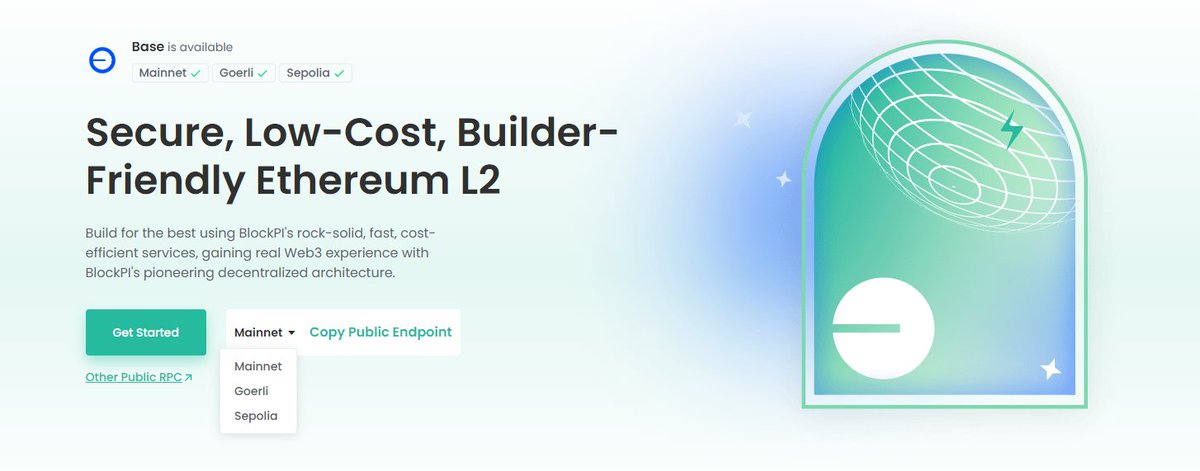 mojitochou's tweet photo. Build for the best using BlockPI's rock-solid, fast, cost-efficient services, gaining real Web3 experience with BlockPI's pioneering decentralized architecture.
https://t.co/x9ftIZJcSx 
#base https://t.co/J4YRYqDXHr