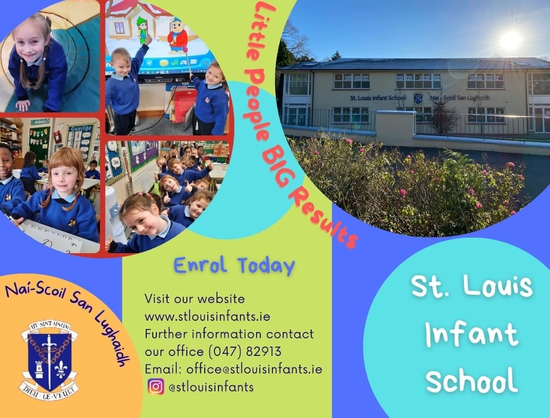 Enrolment in St Louis Infant School begins today!