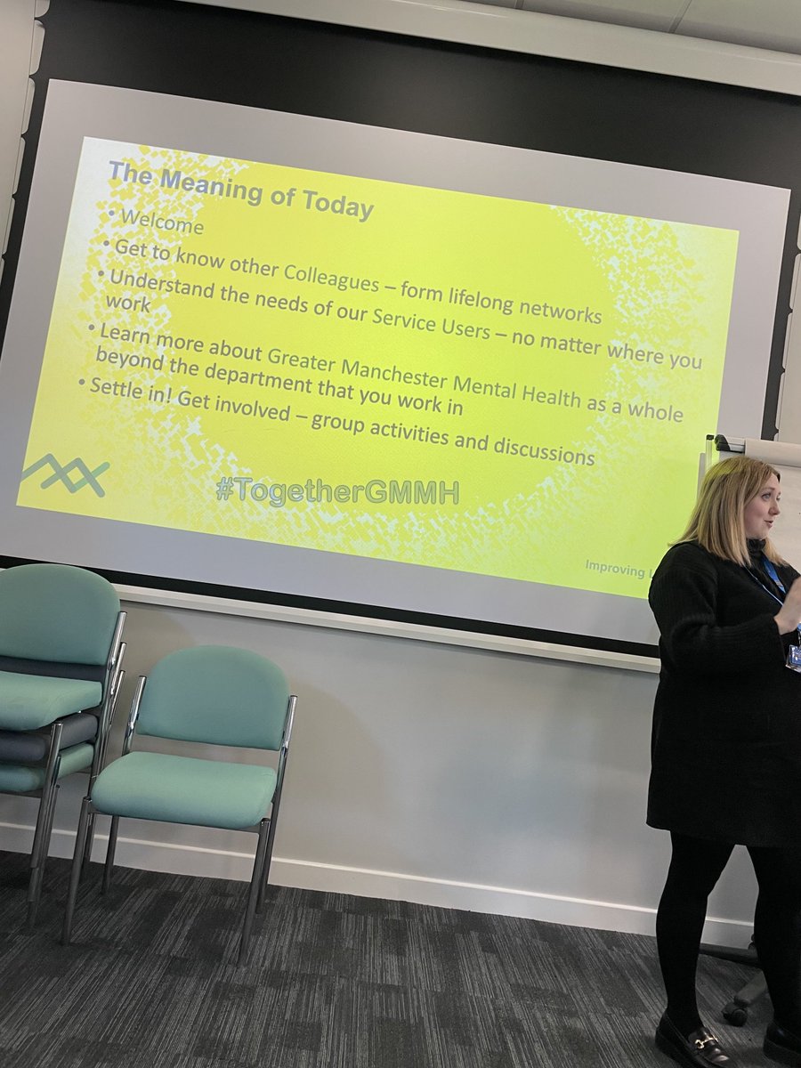 warnetony's tweet photo. The meaning of life or at least the meaning of today - good to be see service users front and centre of the day #welcometogmmh https://t.co/1Fnp9FNQYv