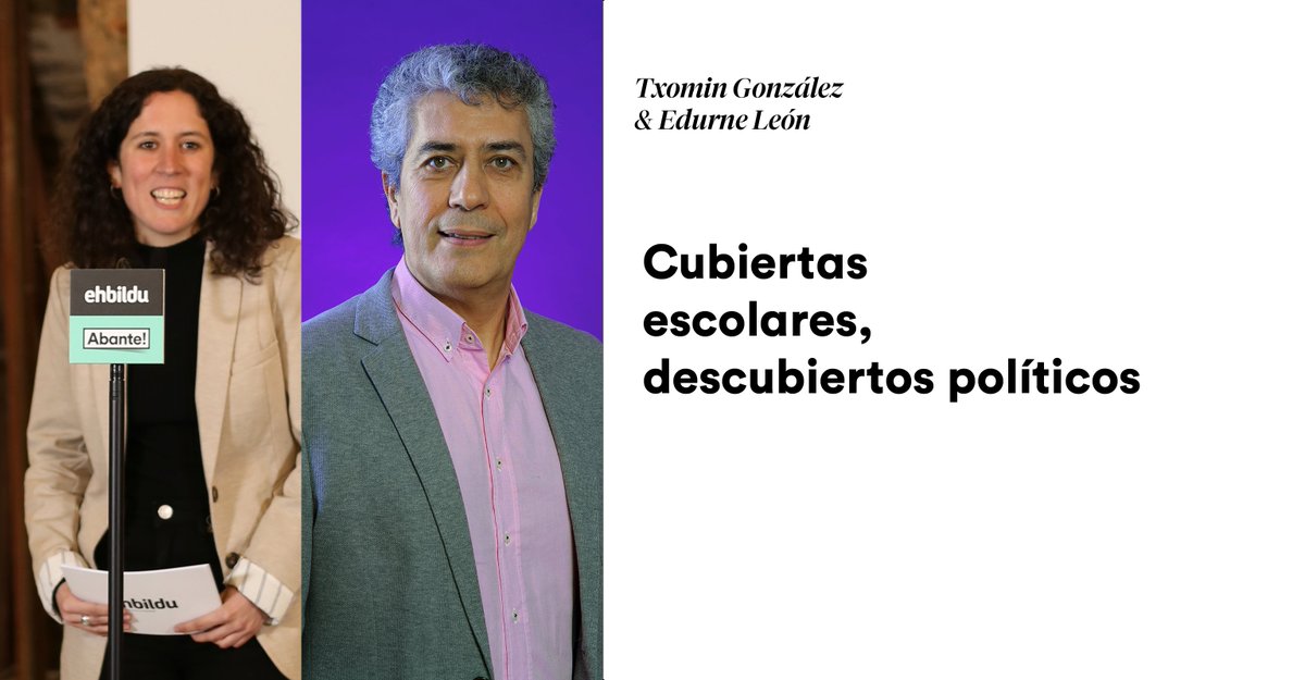 «El problema de Tudela es que ni el equipo de Gobierno ni el alcalde miran por el bienestar de su ciudadanía, y que utilizan cualquier cosa para confrontar con el Gobierno de Navarra».

✍️ Txomin González <a href="/txominosasunbid/">txomin gonzález parlamentario foral Navarra</a> y Edurne León <a href="/EdurneLeSa/">Edurne Leon Sanchez</a>: ehbildu.eus/herriak/nafarr…