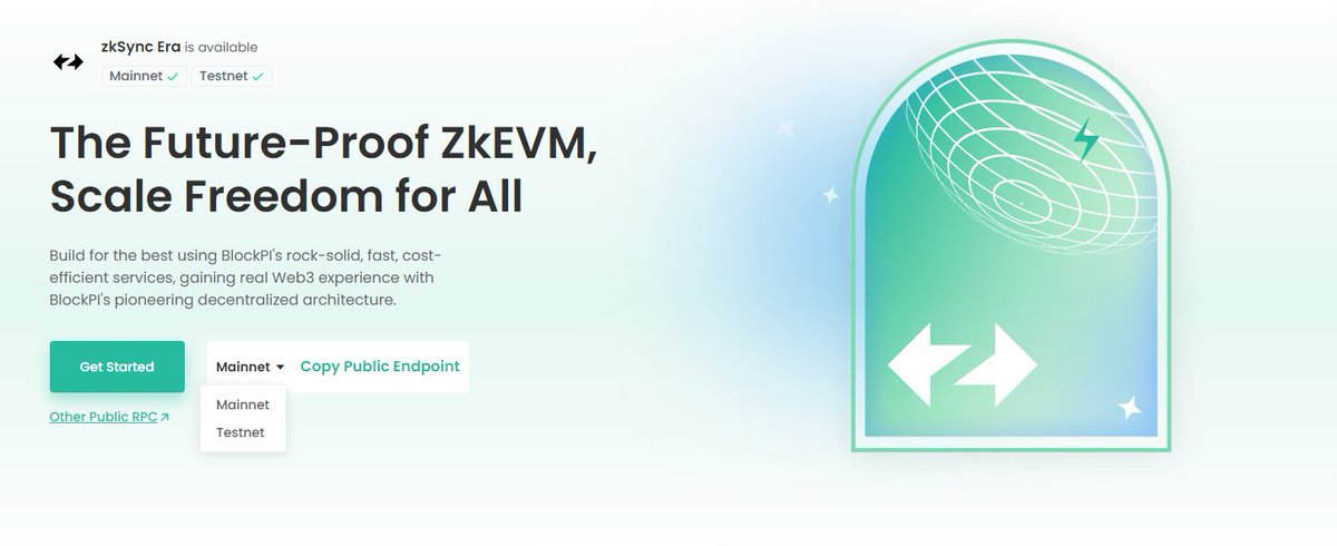 Build for the best using BlockPI's rock-solid, fast, cost-efficient services, gaining real Web3 experience with BlockPI's pioneering decentralized architecture.
blockpi.io/zksync
#zksync