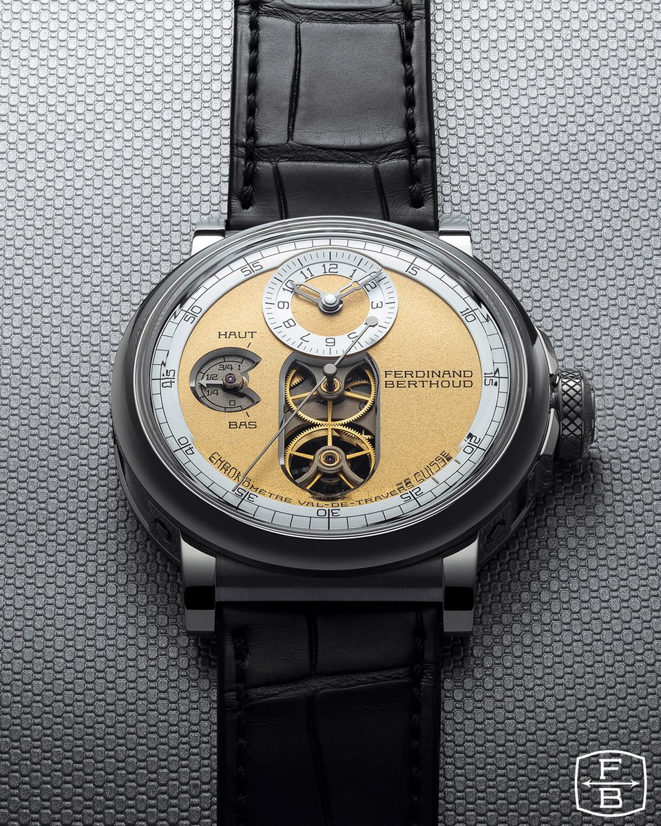 The Chronomètre FB 2T is an invitation to experience bespoke. Out of the 38 customisable movements, here is an example in 18-carat white gold combined with a 3N sandblasted brass dial.

#FerdinandBerthoud