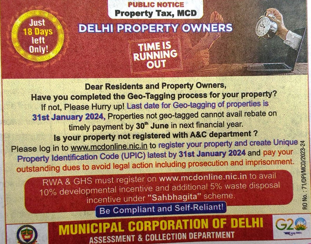 deepanshugarg28's tweet photo. @LtGovDelhi @AamAadmiParty @ftproperty @aajtaknewslive @abplive #propertyowners https://t.co/OjJWZCDmds